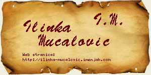 Ilinka Mučalović vizit kartica